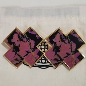 Stunning Vivienne Westwood Large Statement Gold Tone X Earrings